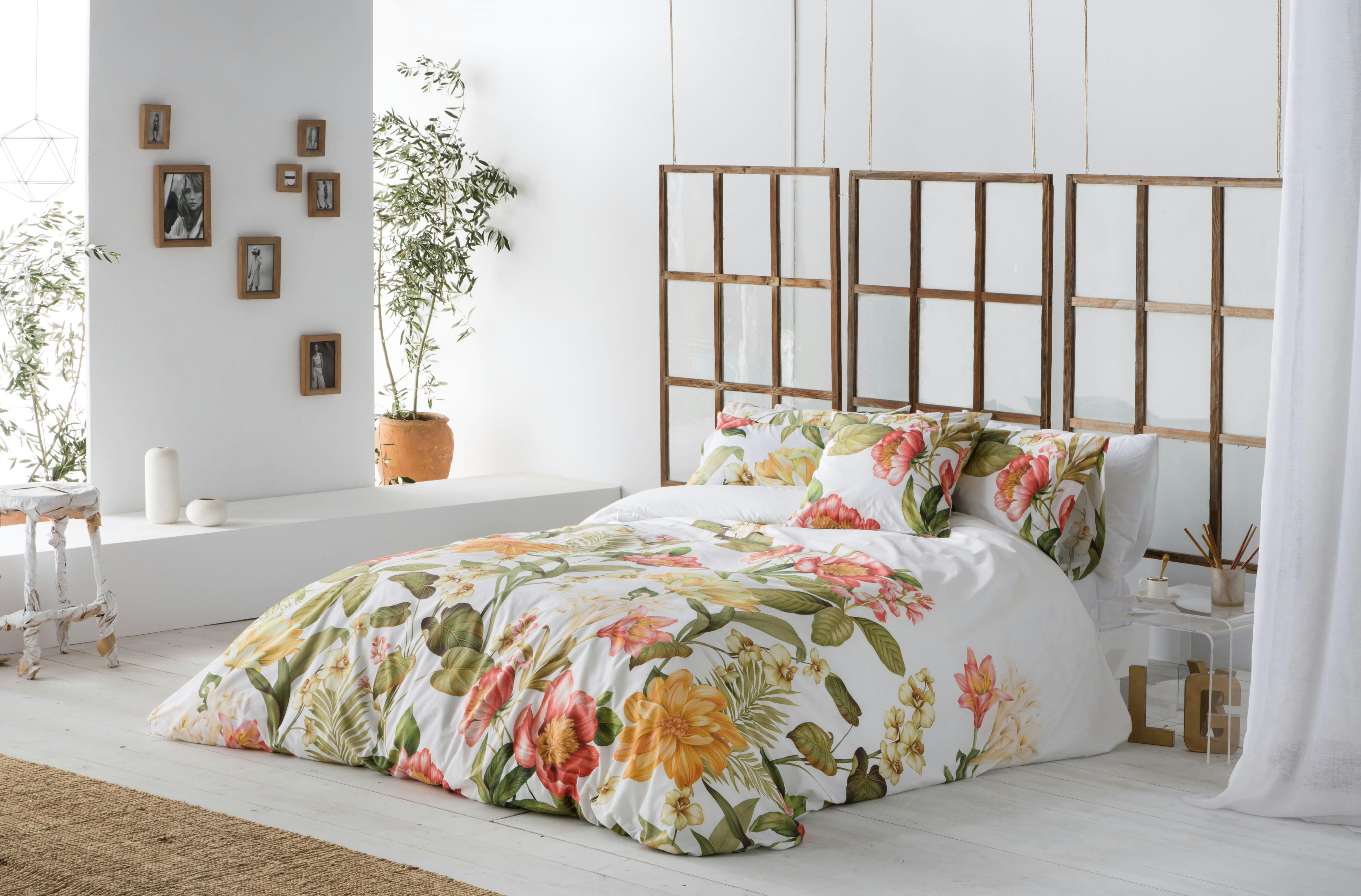 PANDORA - Housse de couette imprimé en percale Coton Multicolore 140x200 cm