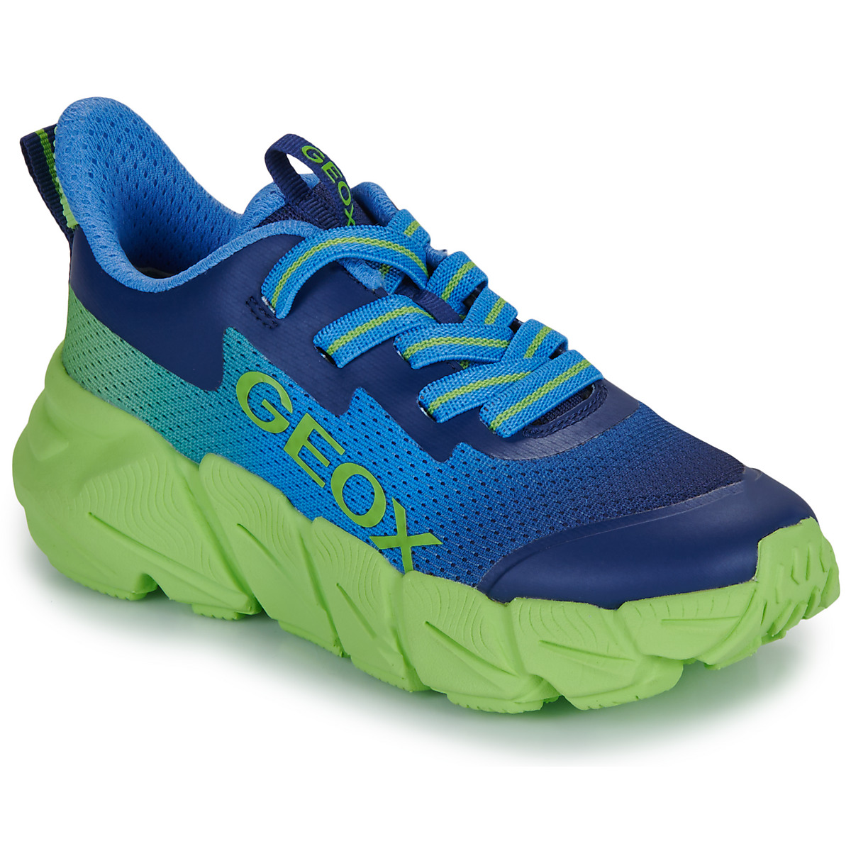 Geox - J FLEXYPER FAST BOY - Blue / Green