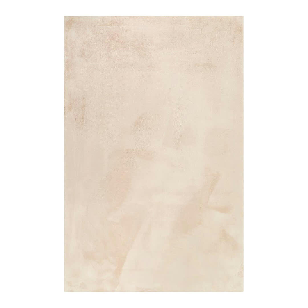 ALICE - Tapis uni design en polyester beige 120x170