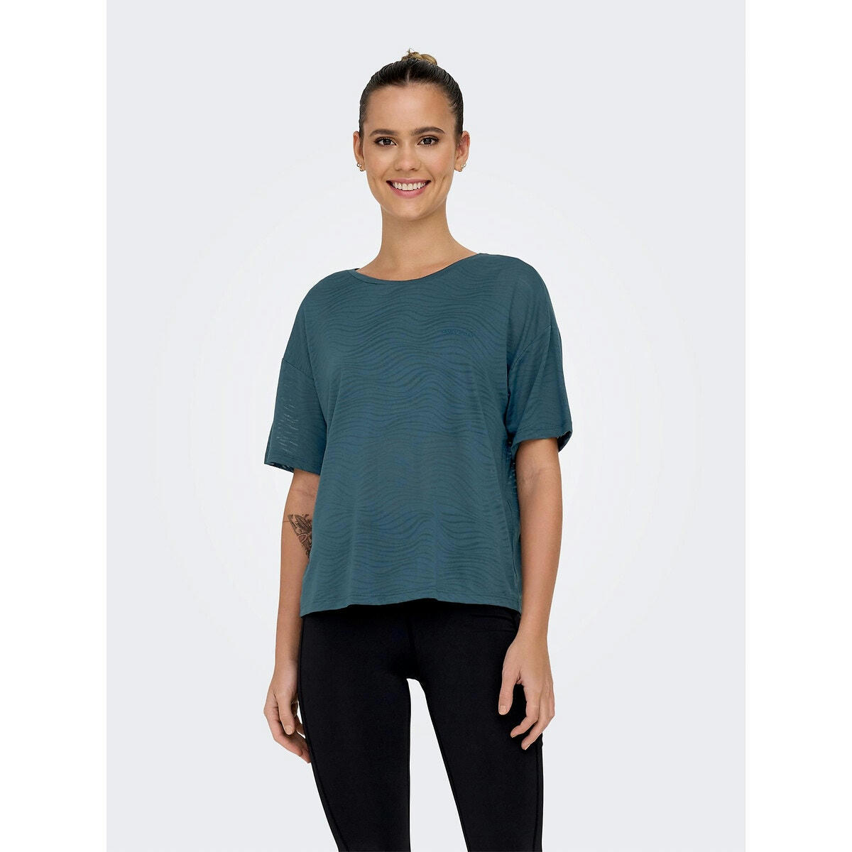 T-shirt coupe loose Nia, motif en dévoré