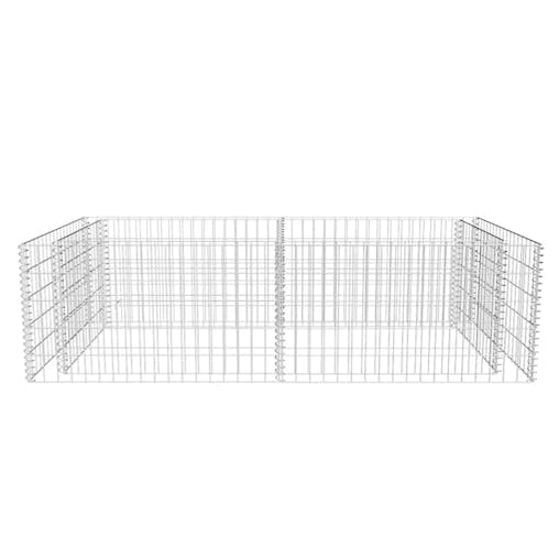NNEVL Gabion Planter Galvanised Steel 180x90x50 cm