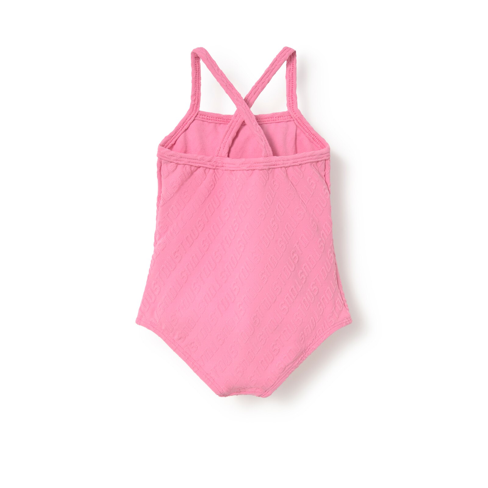 Bañador integral de niña Logo rosa