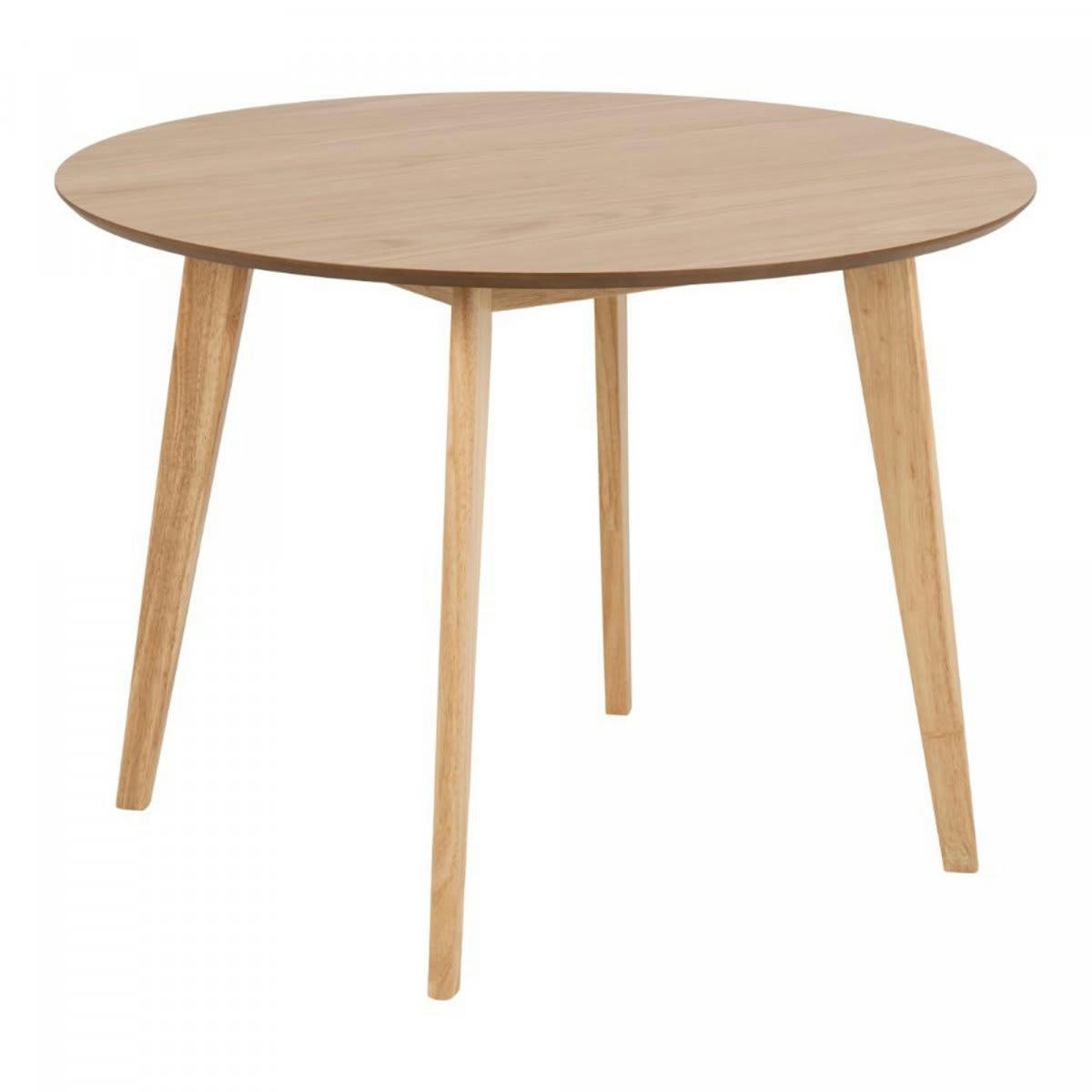 ROXY - Table à manger ronde en bois 105cm marron
