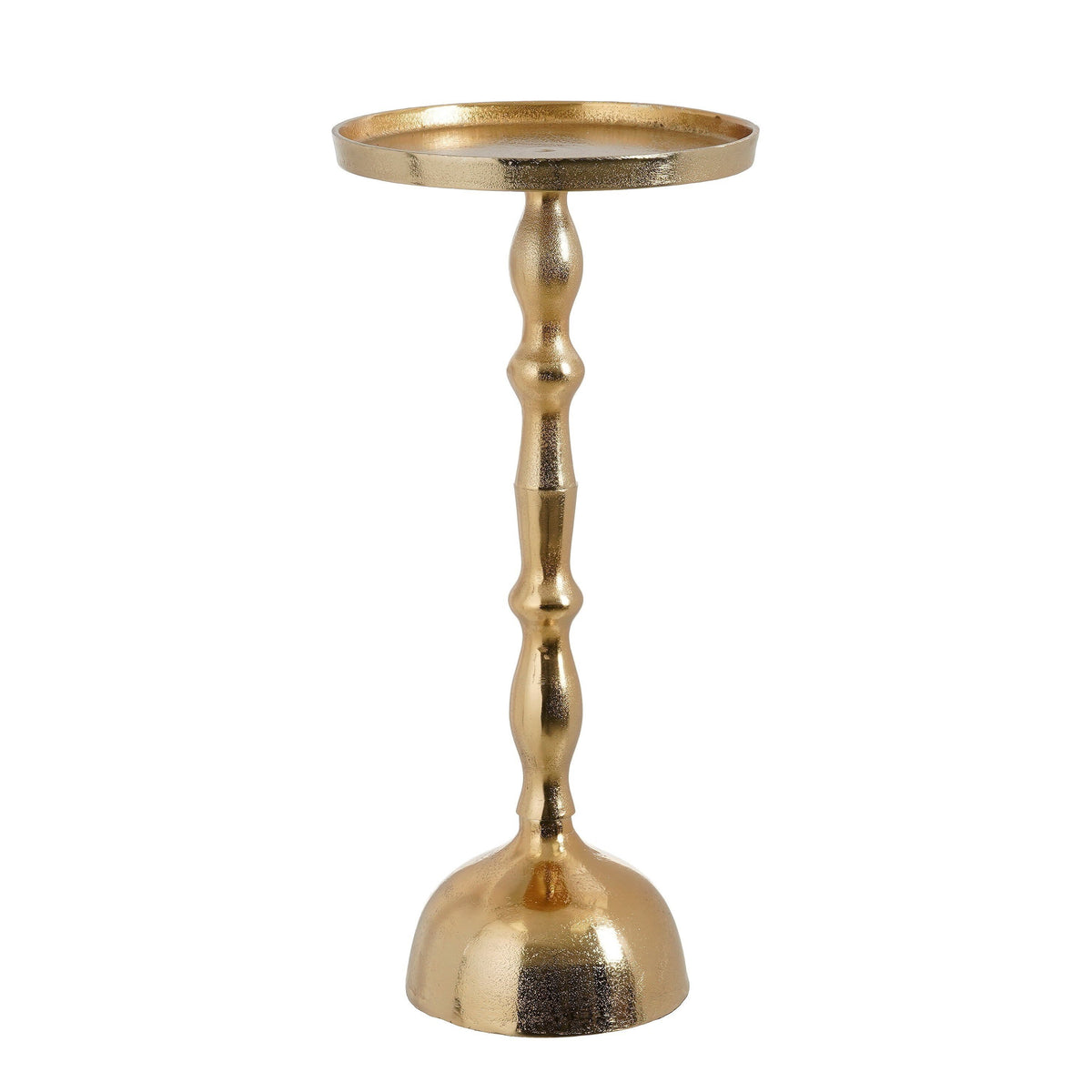 Mica Decorations Duco Bijzettafel - H54 x Ø25 cm - FSC 100% - Gerecycled Aluminium - Goud