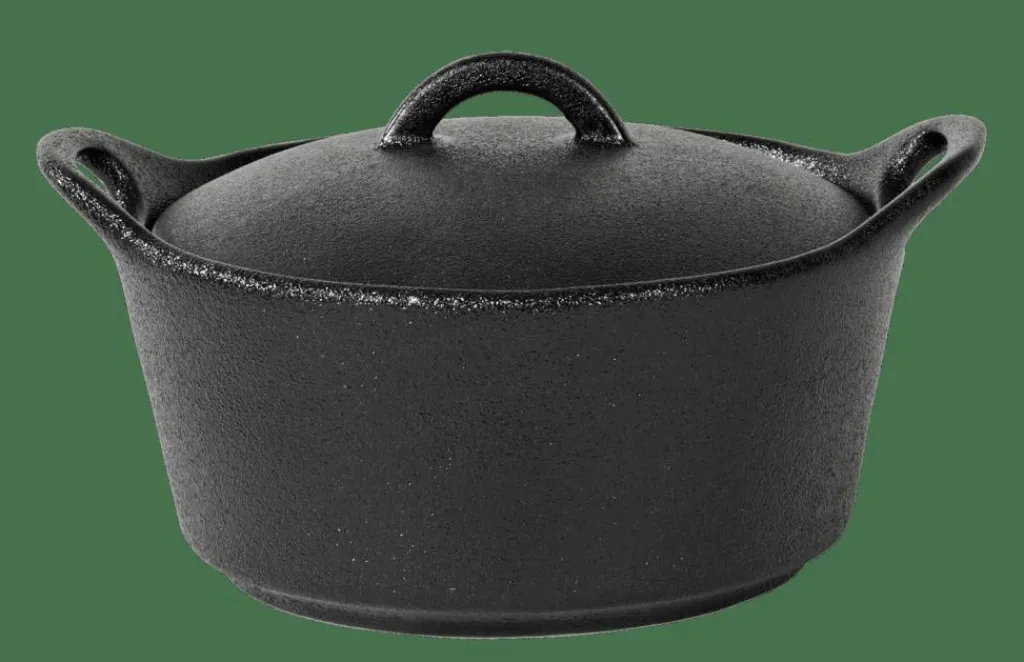 Plats À Four^CASA FERO Pot Allant Au Four Avec Couvercle 40 CL Noir