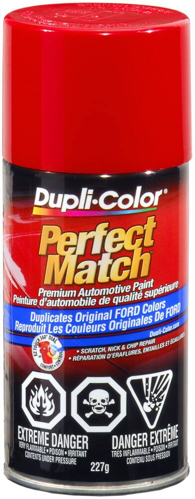 Dupli-Color Perfect Match Premium Acrylic Lacquer Automotive Aerosol Spray Paint, Cardinal Red (21, EP, SQ, E4, EA), 227-g