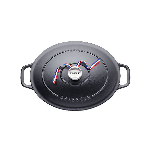 Cocotte ovale 29 cm chasseur noir interieur noir