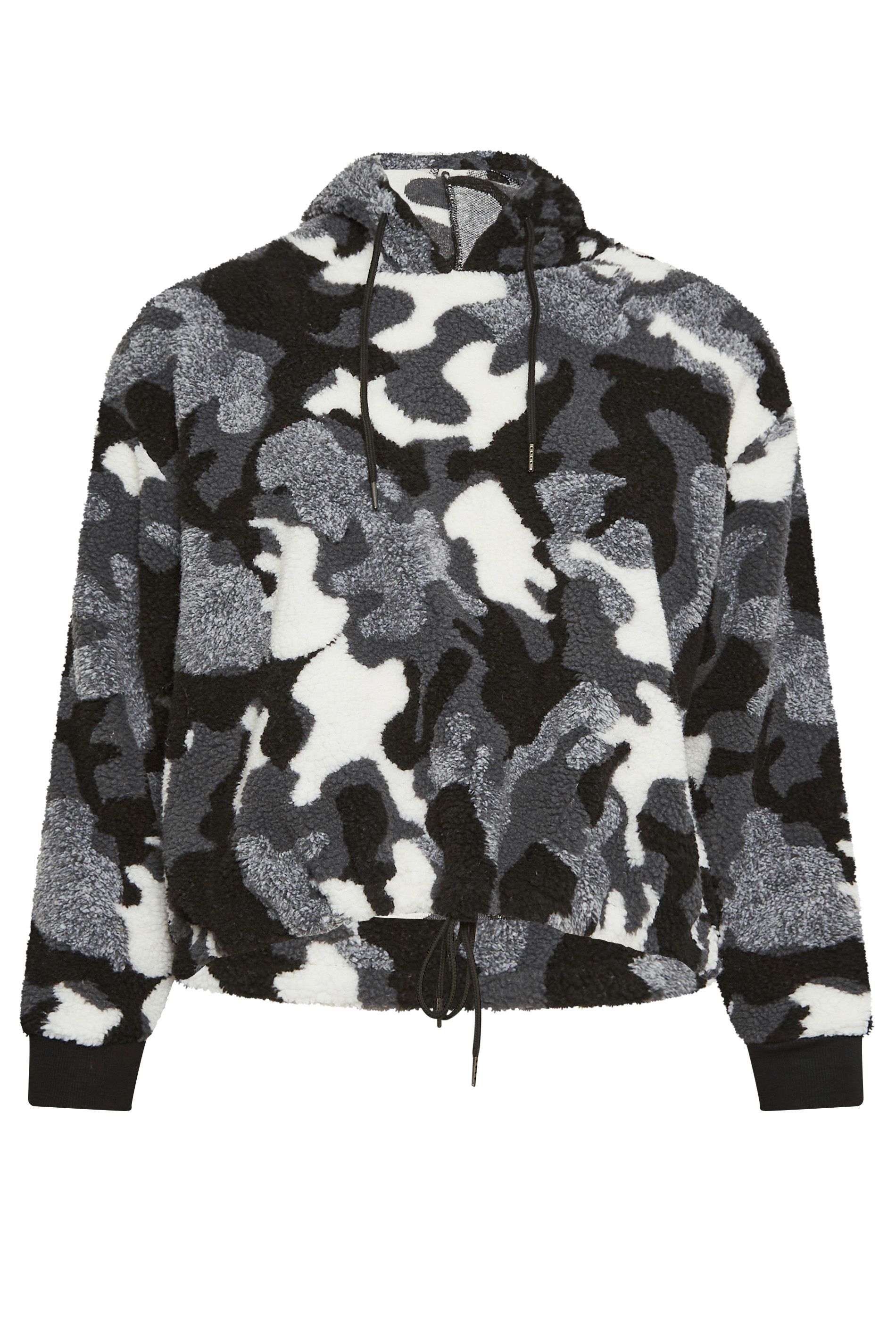Yours Teddy Borg Cropped Fleece Hoodie