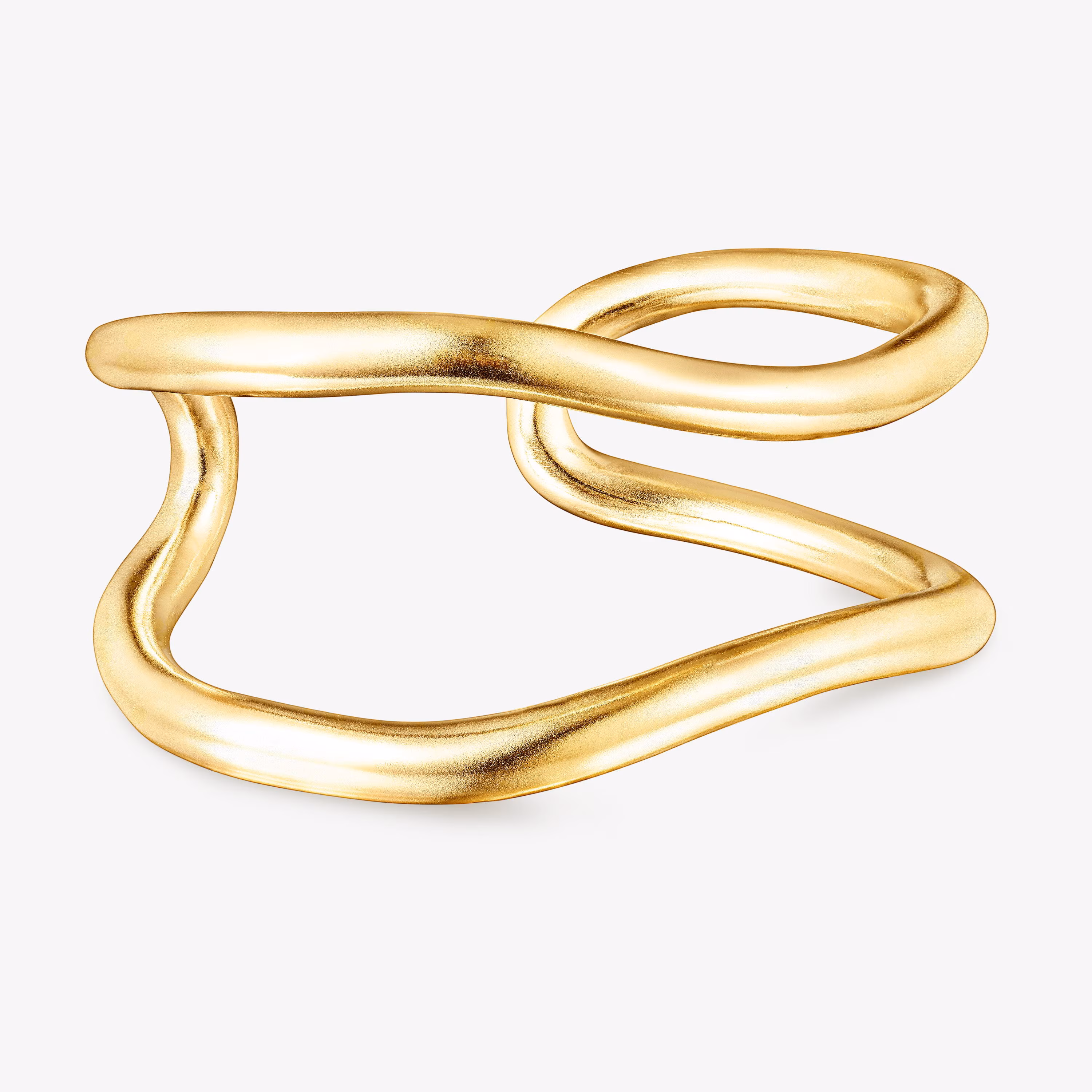 Pulsera doble con baño de oro 18 kt sobre plata Hav