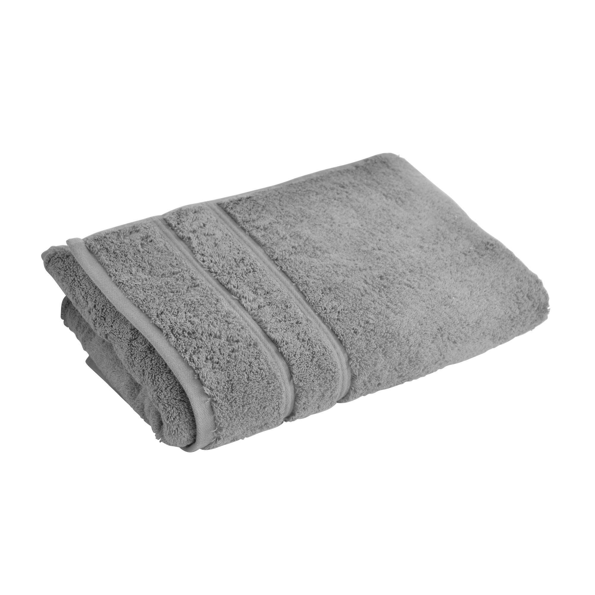 COTON PEIGNE D'EGYPTE EPONGES - Serviette de toilette 50x100 gris silex en coton