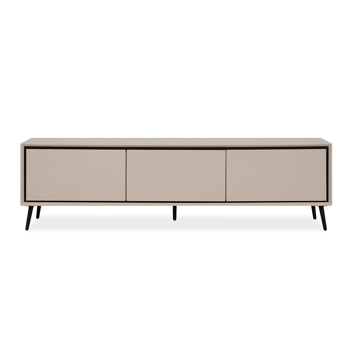 Calicosy - TV-Meubel ARONA- 175 cm - Taupe   Zwart