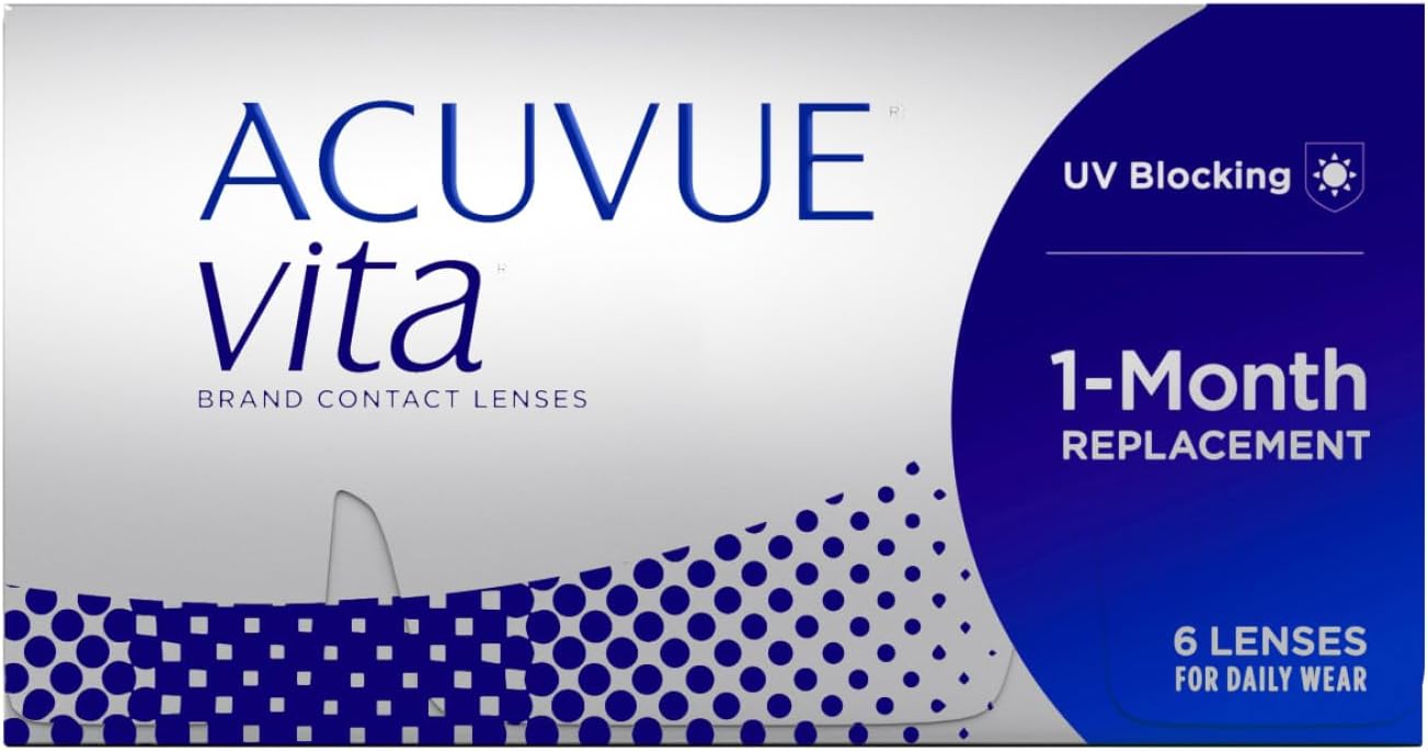 Acuvue Vita Monthly Contact Lenses, Pack of 6, DIA 14
