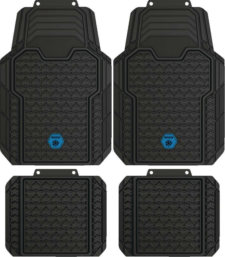 AutoTrends Snow Collector Universal Mats, 4-pc