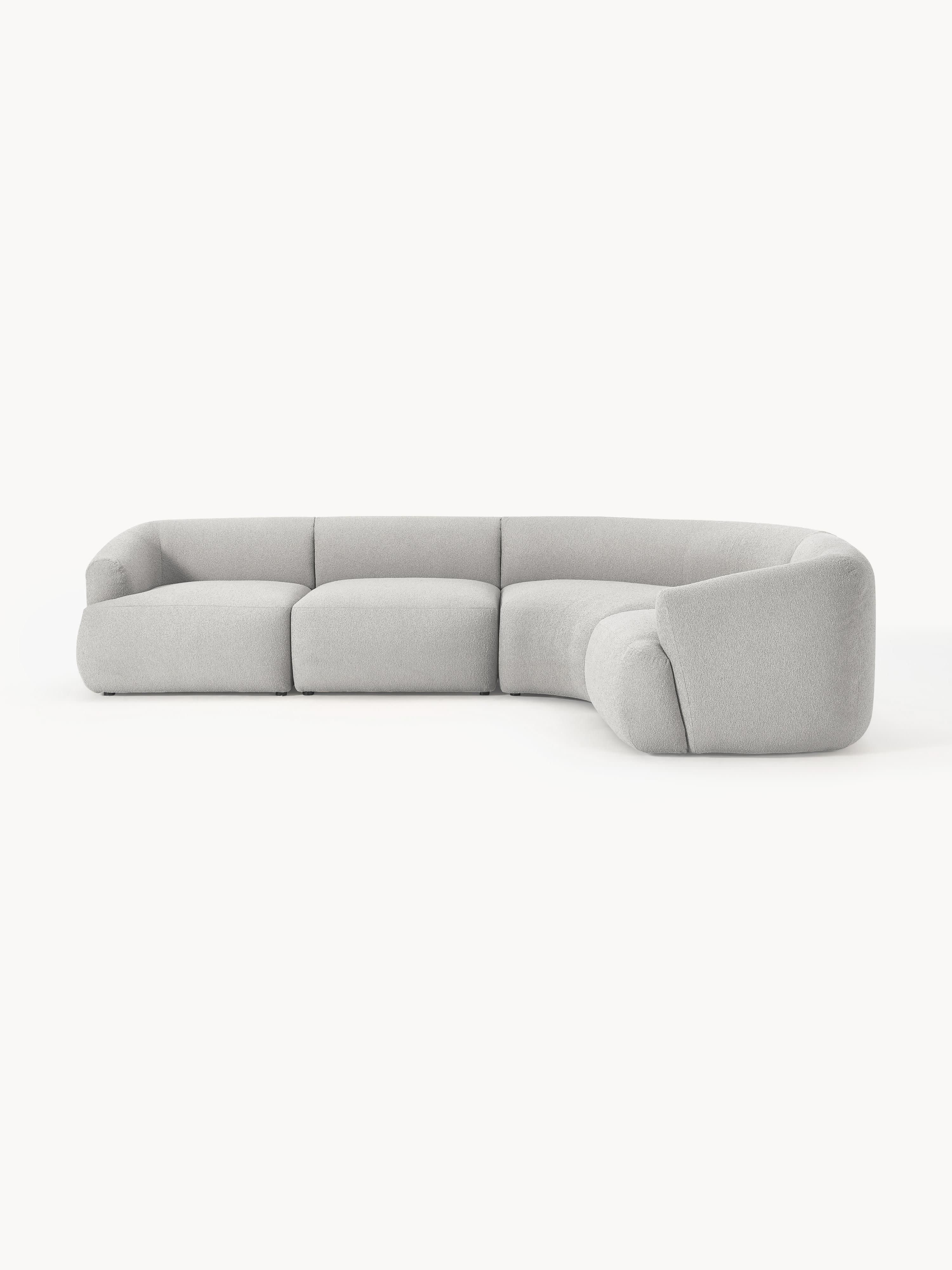 Modulares Bouclé-Ecksofa Sofia (4-Sitzer)