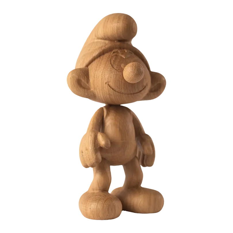 Holzfigur Smurf