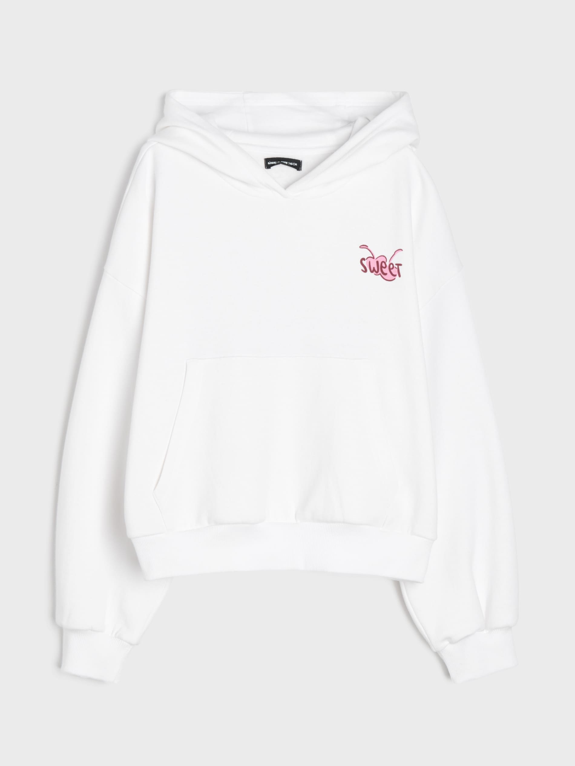 Bluza z kapturem z nadrukiem na plecach