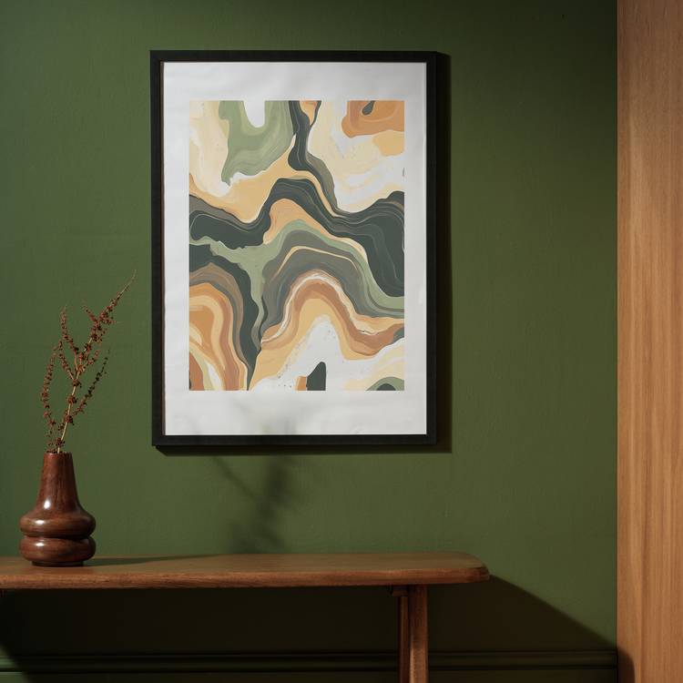 Habitat Ontario Black Wooden Picture Frame - 53x75cm