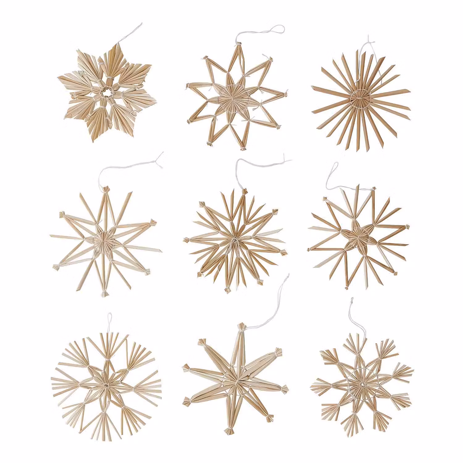 X-MAS Dekoobjekt Strohsterne 27er-Set