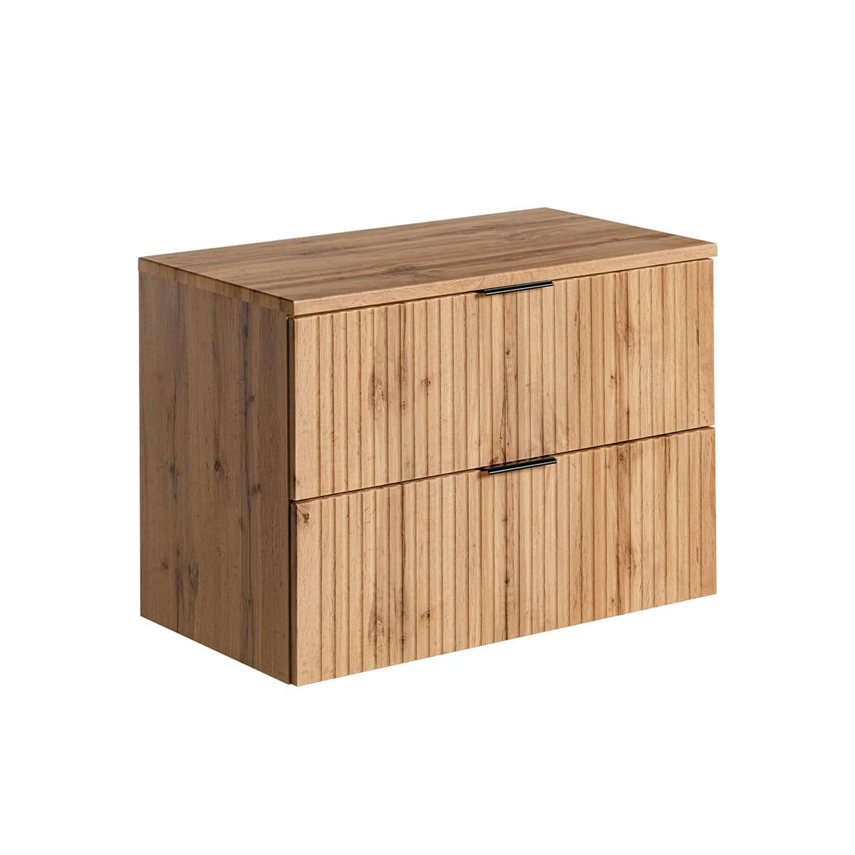 - Meuble sous-vasque 80cm plan de toilette naturel