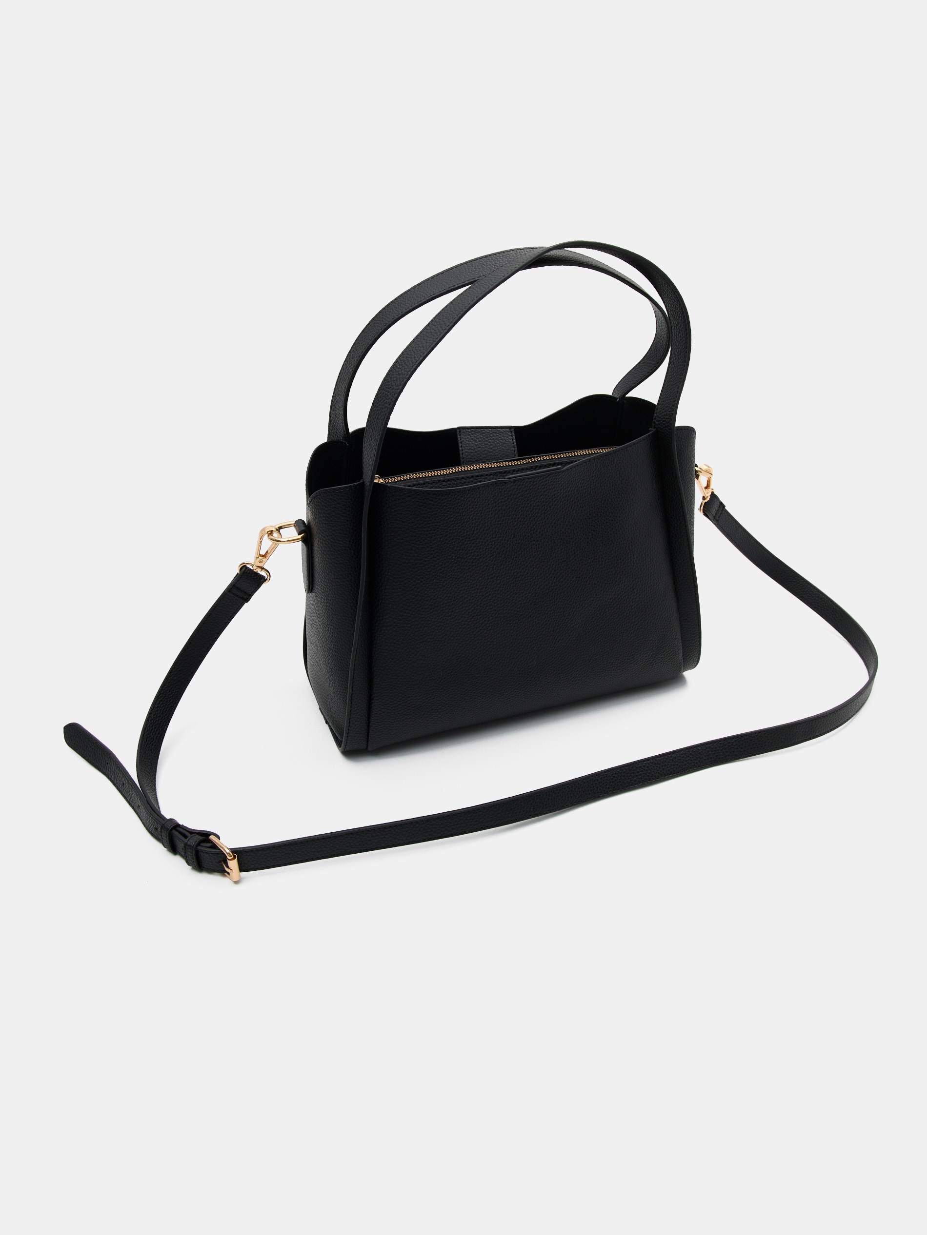 Torebka typu shopper z odpinaną saszetką