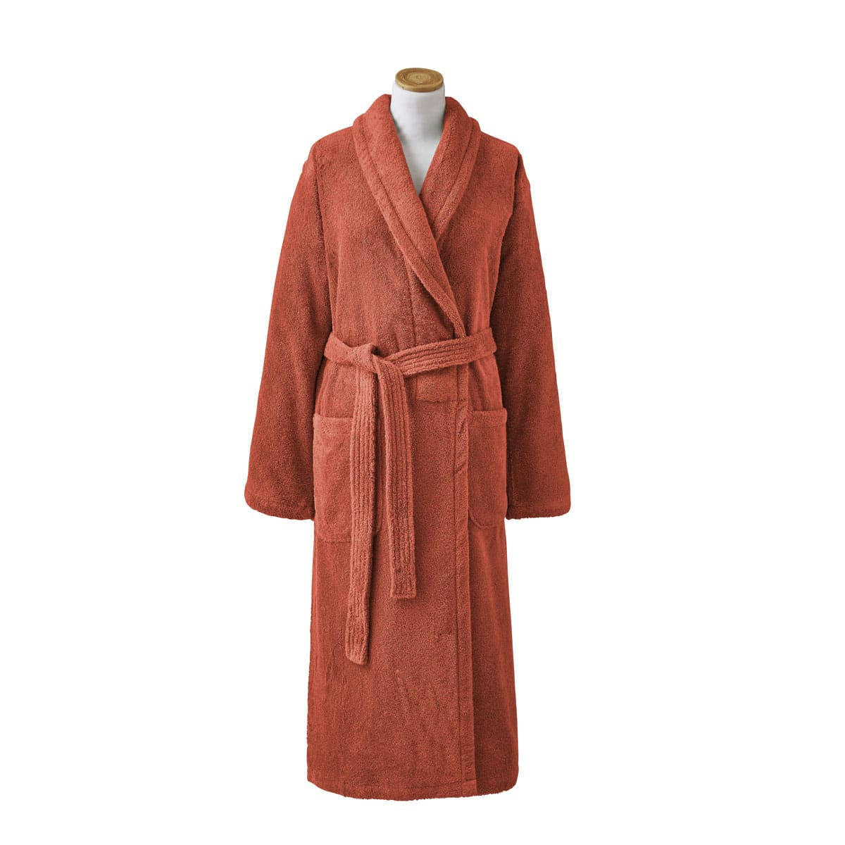 AQUA - Peignoir de bain avec capuche orange S