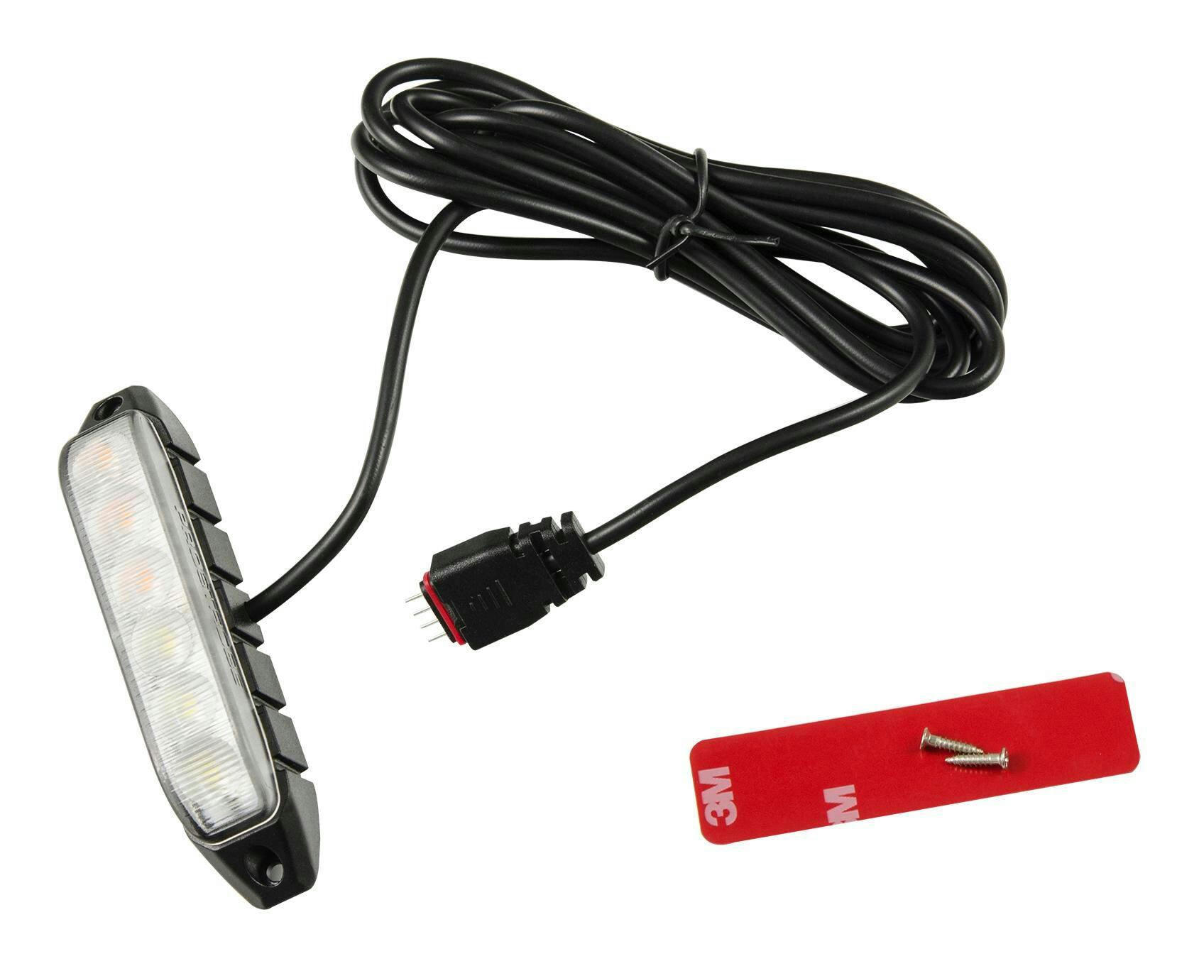 Alpena Prime LED Dual Colour Light Strobe, White, Amber