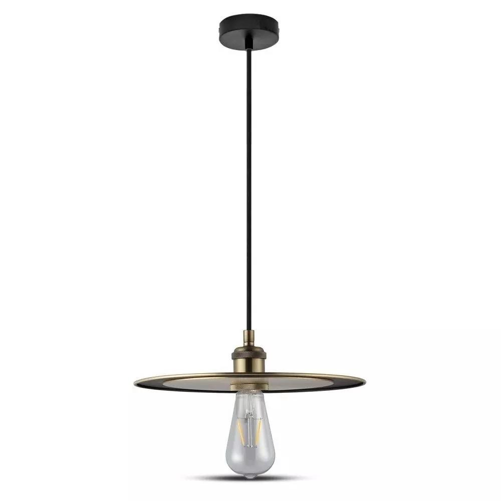Lampa wisząca mosiężno-złota VT-7777 1xE27x60W wym: 100x30x30 cm V-TAC