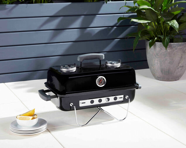 Billabong Portable Charcoal BBQ with Thermometer