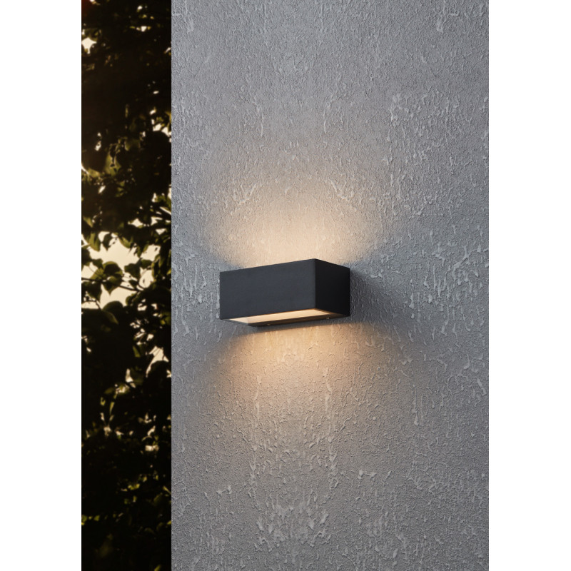 Applique extérieure LED Spongano horizontale anthracite 10 W EGLO