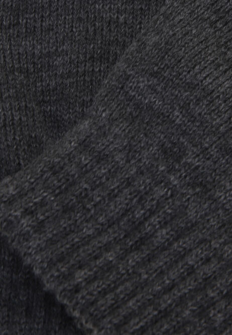 Mens Grey Knit Touch Screen Gloves