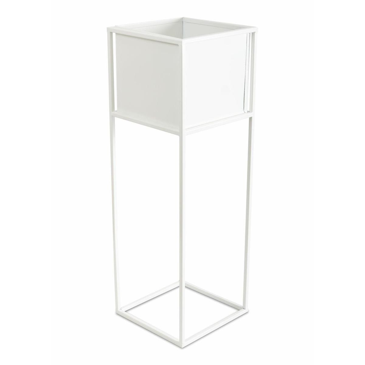 Nowoczesny kwietnik stojak biały 70 cm GLAM