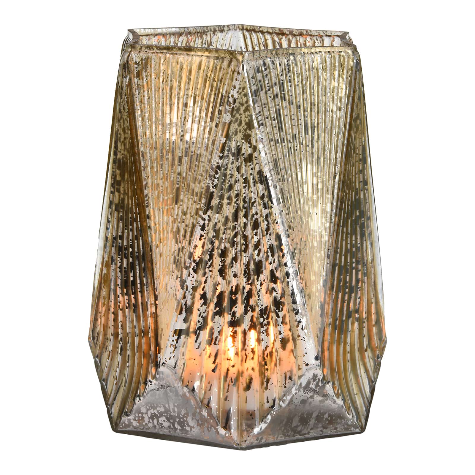 Windlicht Silber, ⌀ 14.5 cm, H 190 mm