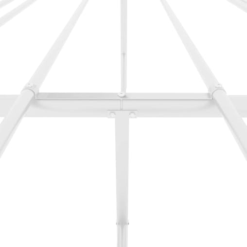 NNEVL Metal Bed Frame White 183x203 cm King