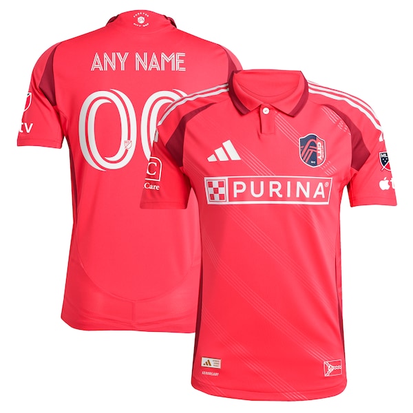 St. Louis City SC adidas 2025 Forever CITY Red Authentic Custom Jersey - Red