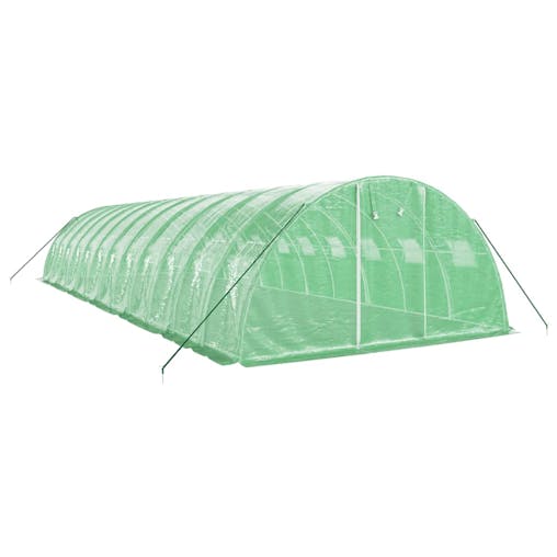 NNEVL Greenhouse with Steel Frame Green 48 m&sup2; 12x4x2 m