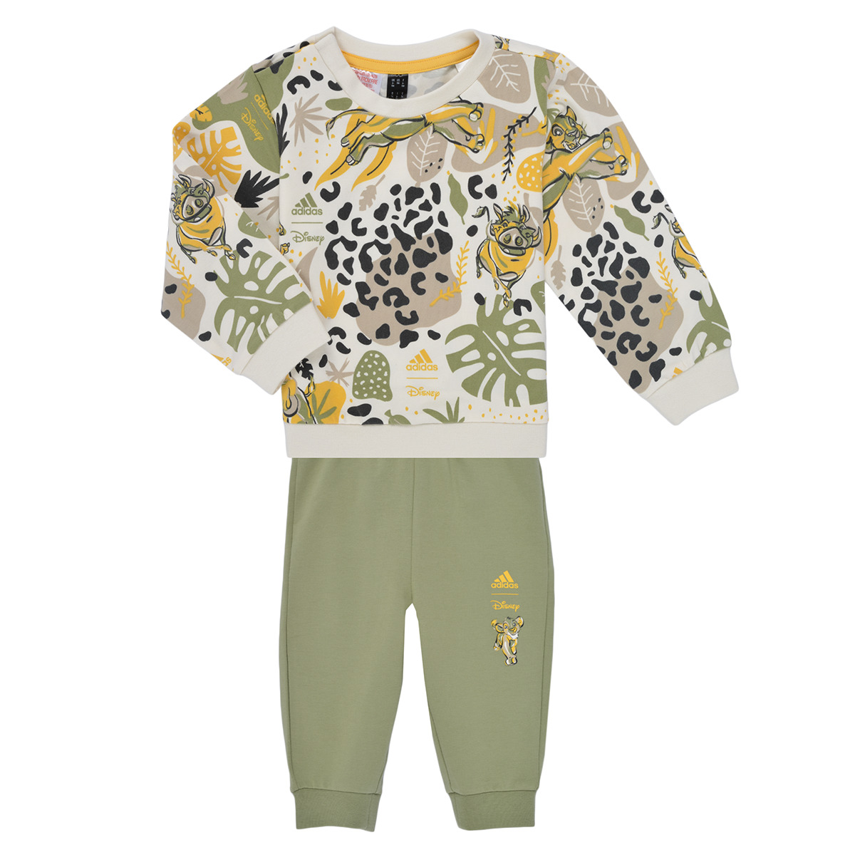 adidas - Disney Lion King Joggers and Sweatshirt Set - Green / King / Lion