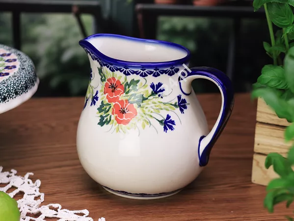 Dzbanek 1,5 L Bolesławiec - Maki Smolińskiej gat.I