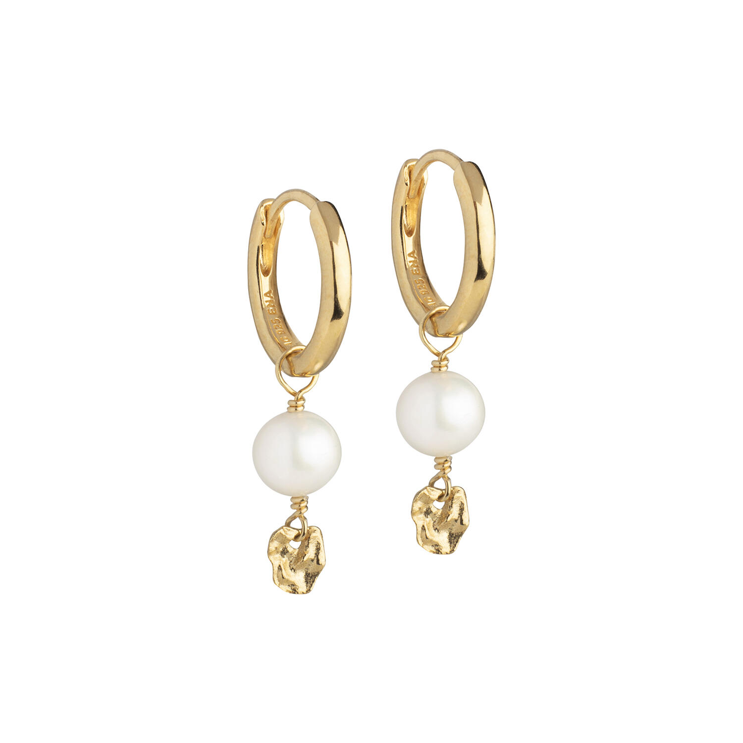 Cara Hoops, pearls