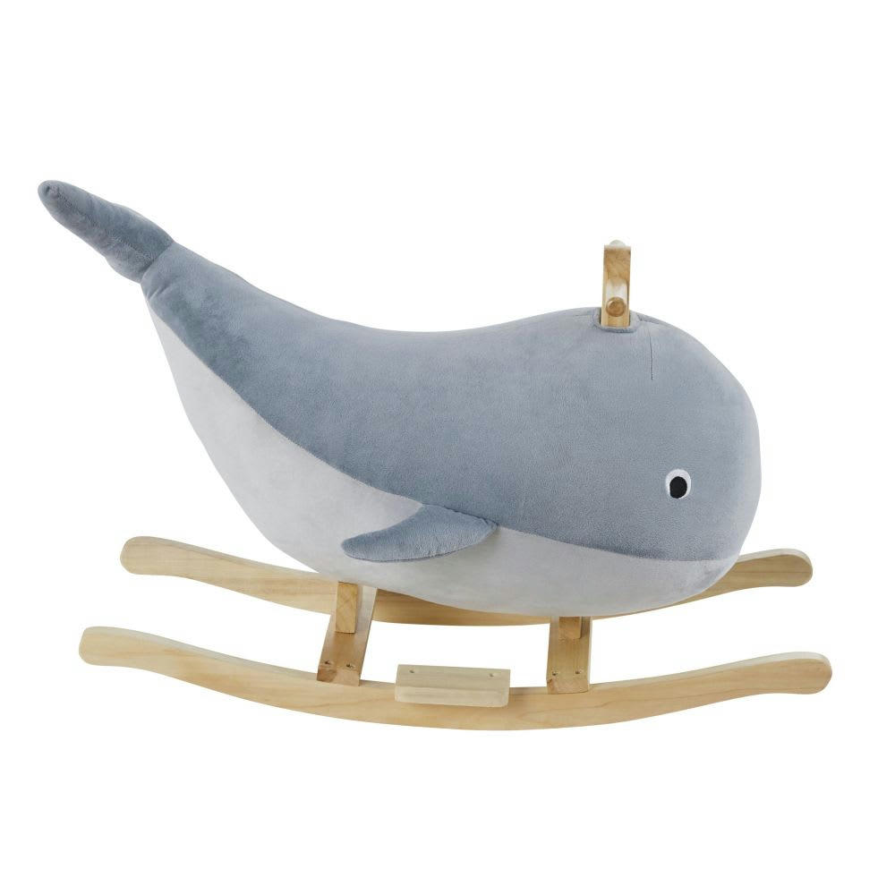 HELENE - Baleine à bascule bleu clair