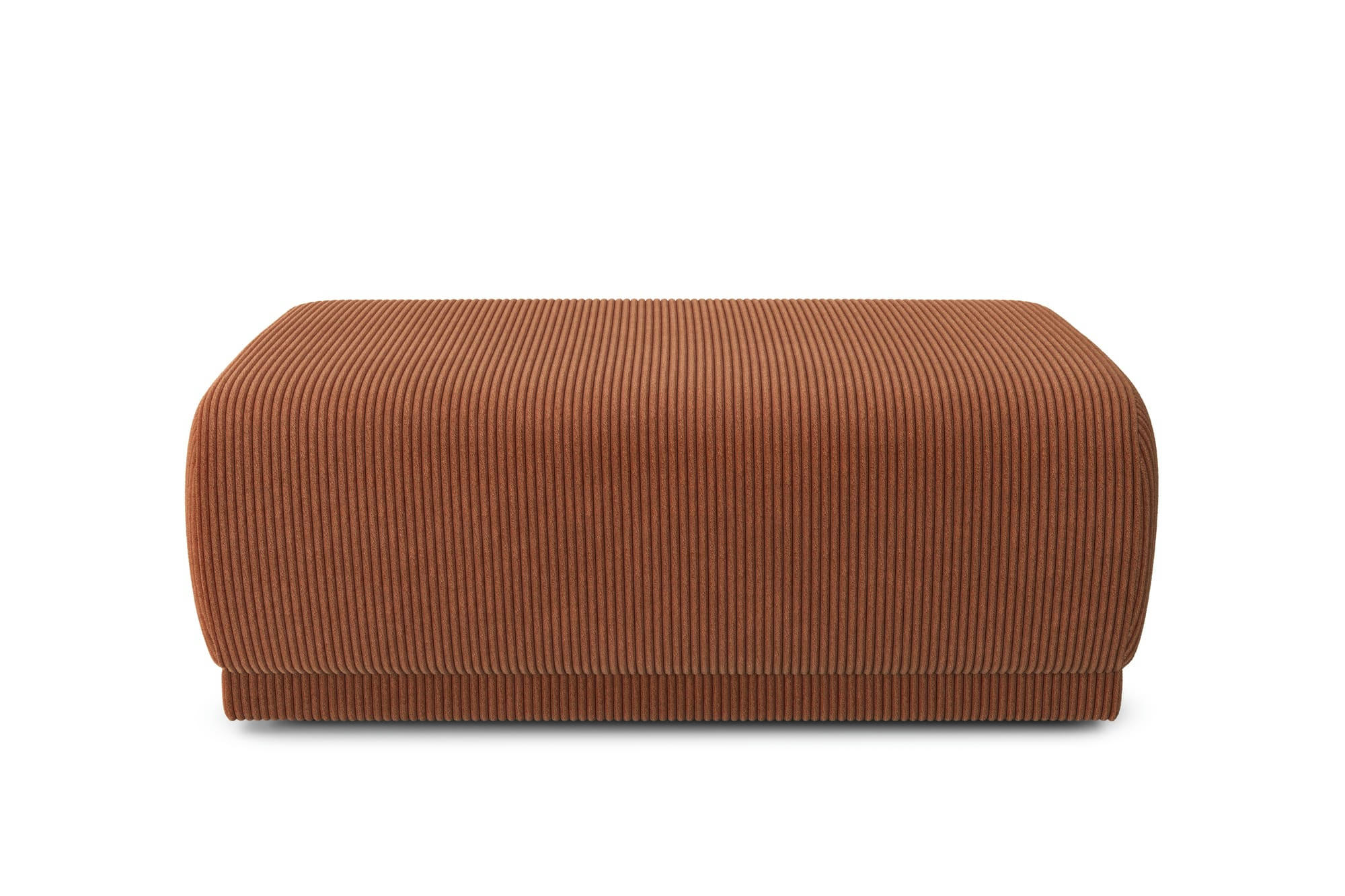 NOVA - Pouf carré en    terracotta