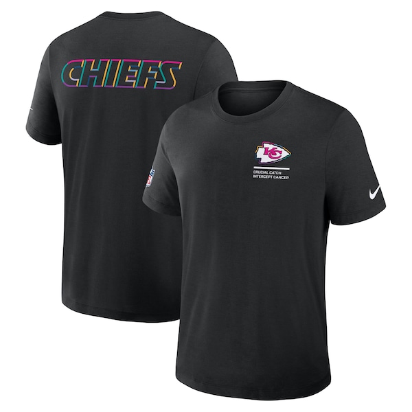 Kansas City Chiefs Nike 2025 NFL Crucial Catch Tri-Blend Dri-FIT T-Shirt - Black
