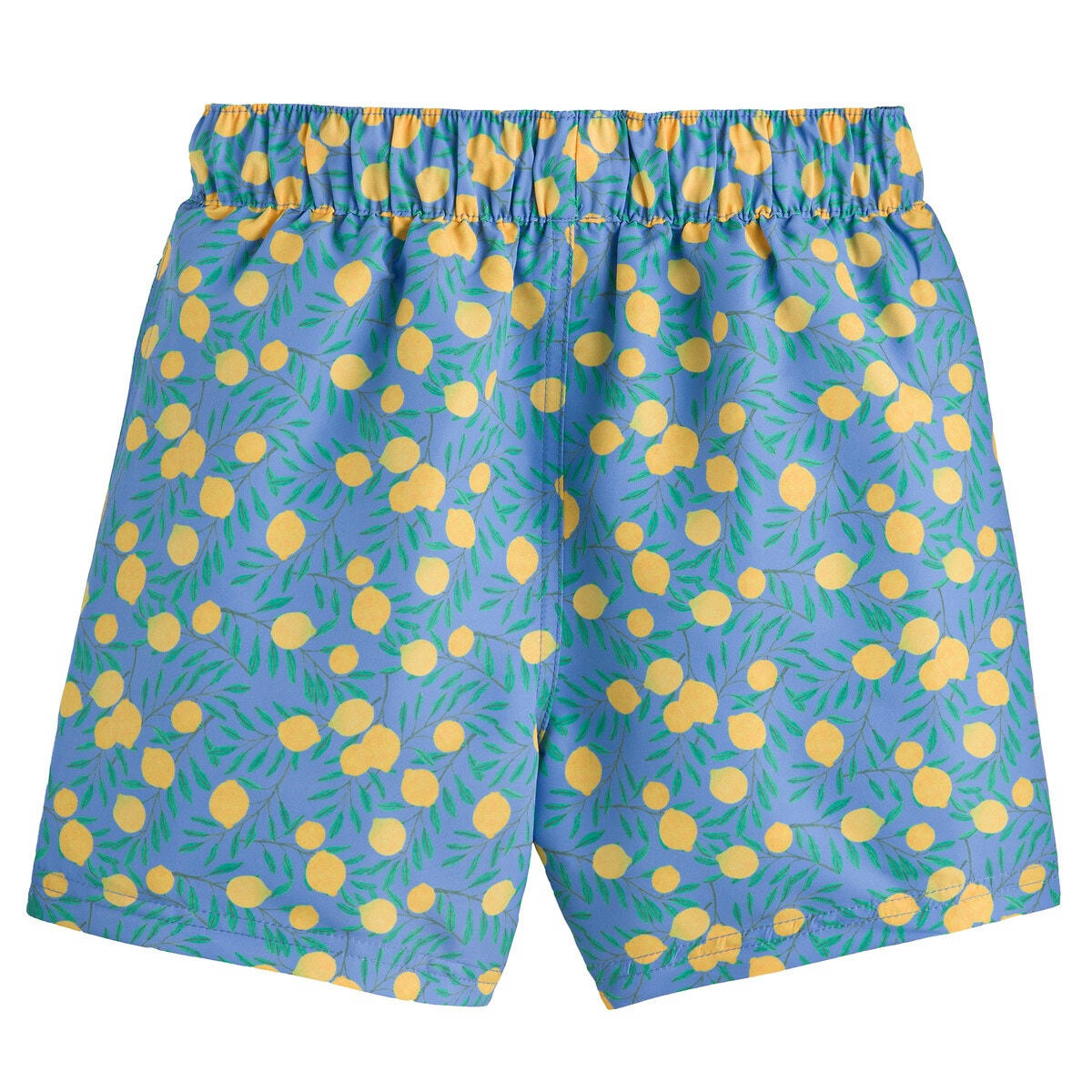 Short de bain imprimé citron
