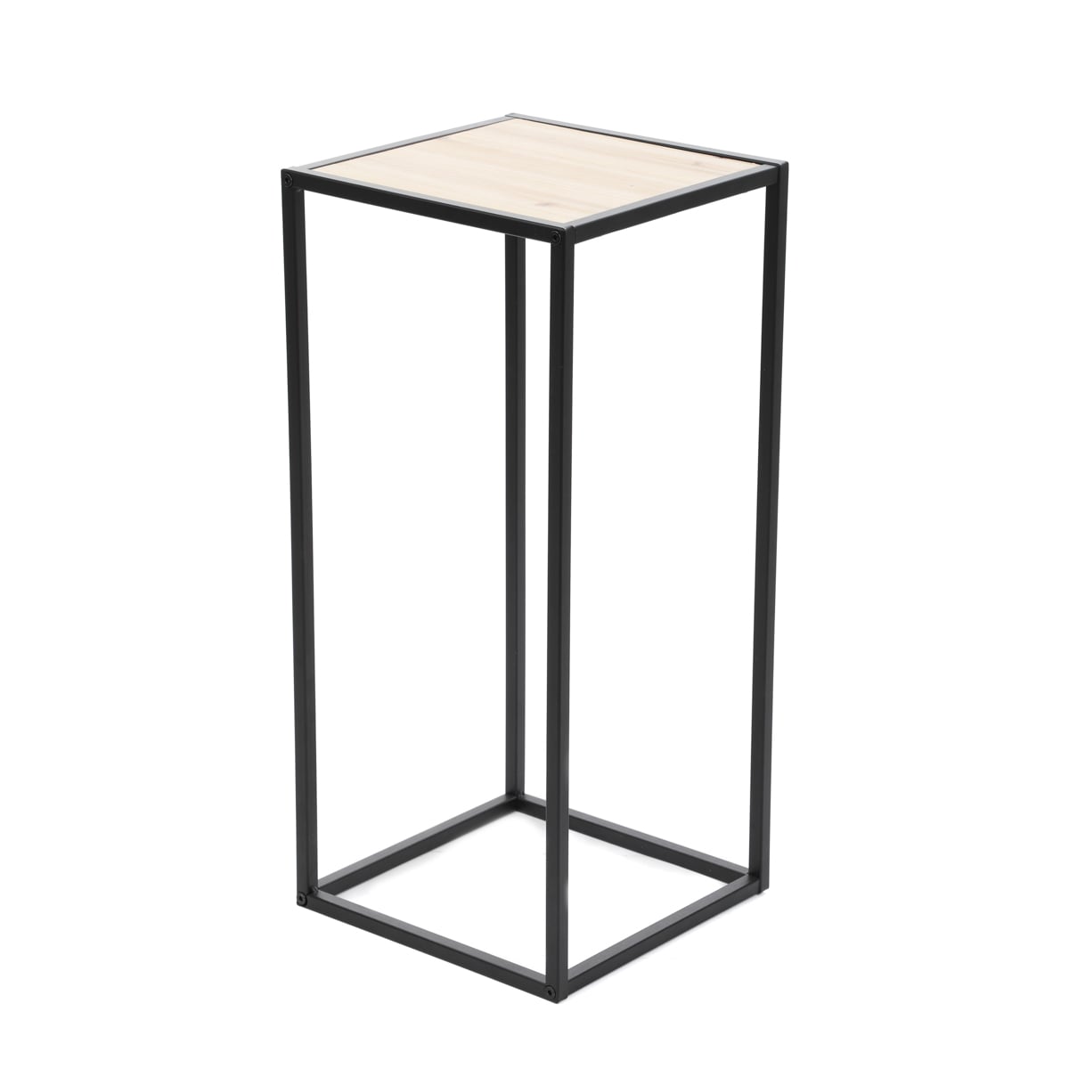 Kwietnik ROH metalowy czarny 27x27x60 cm