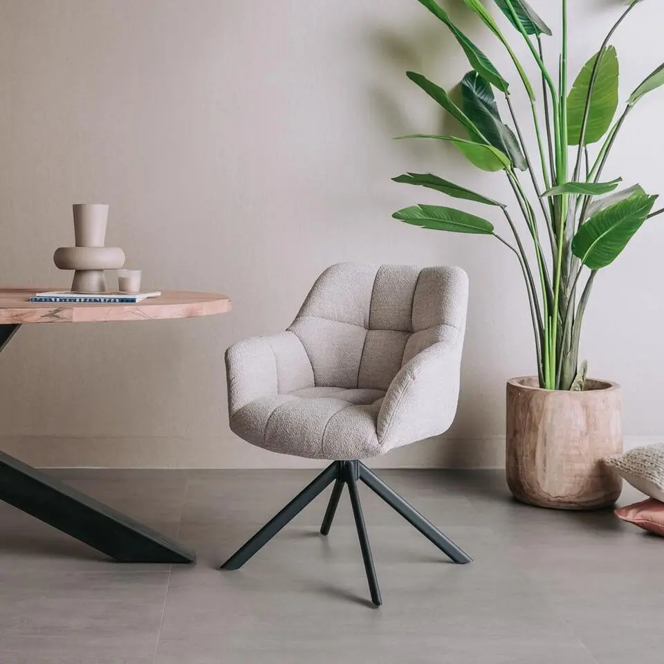 Tower Living - Alba draaibare armstoel - beige