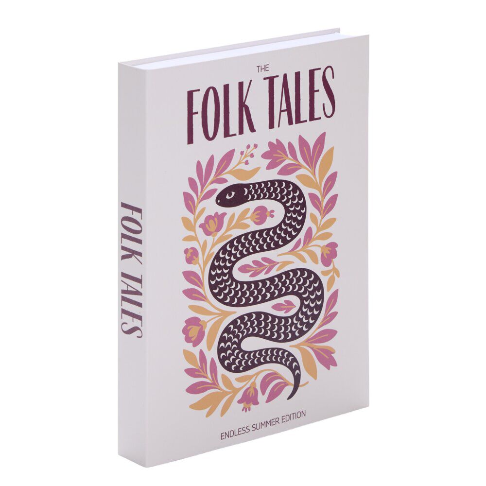BoÎte livre carton fleur et serpent16,5x22cm