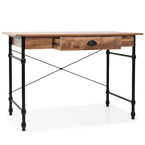 NNEVL Writing Desk with Drawer 110x55x75 cm Oak Colour