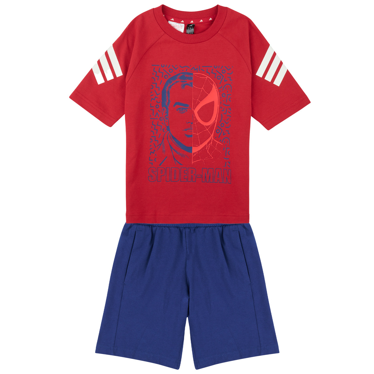 adidas - ADIDAS MINECRAFT TRAINING T-SHIRT - Marine / Red / Spiderman