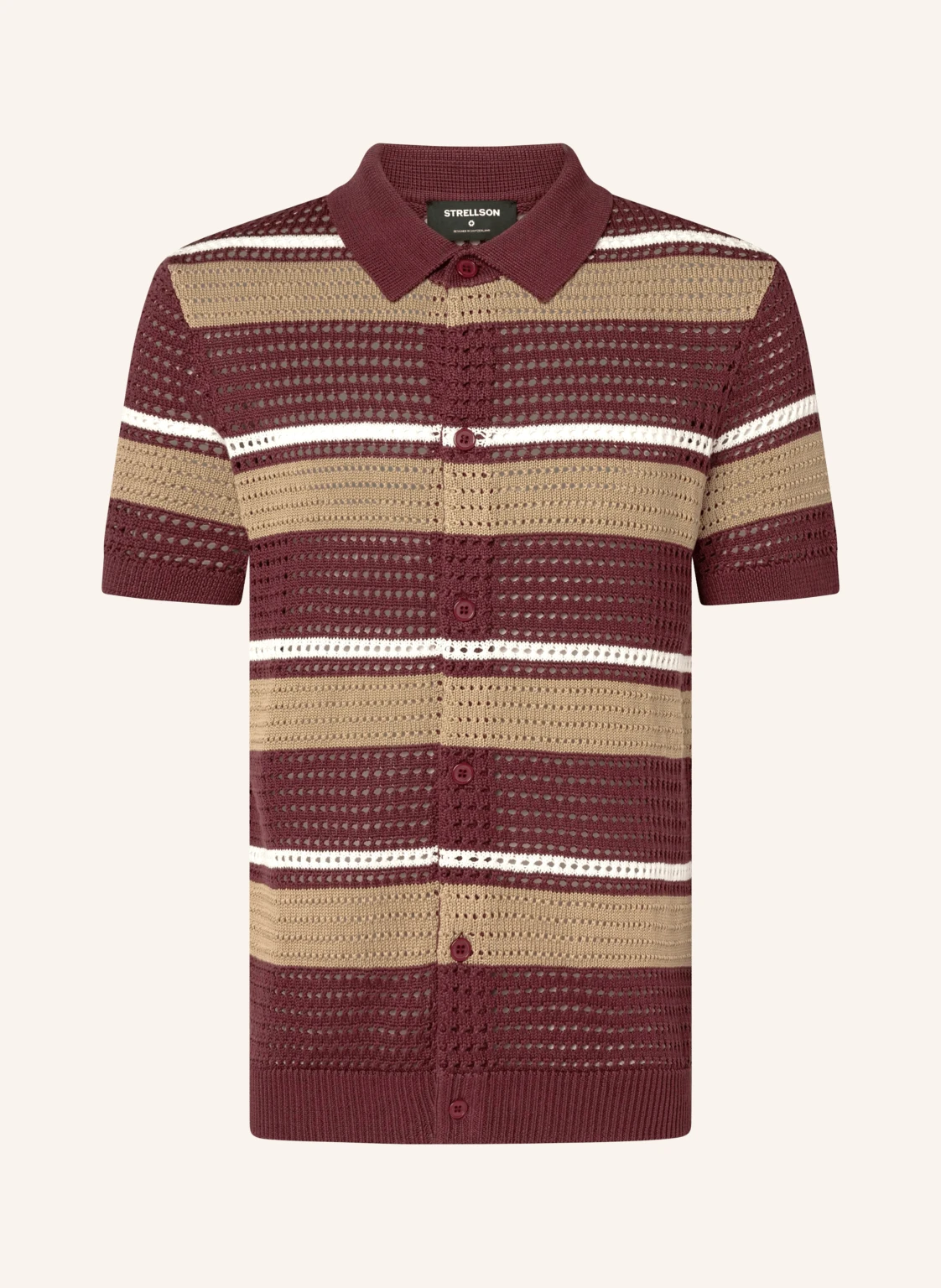 STRELLSON Strickhemd ANDER Slim Fit
