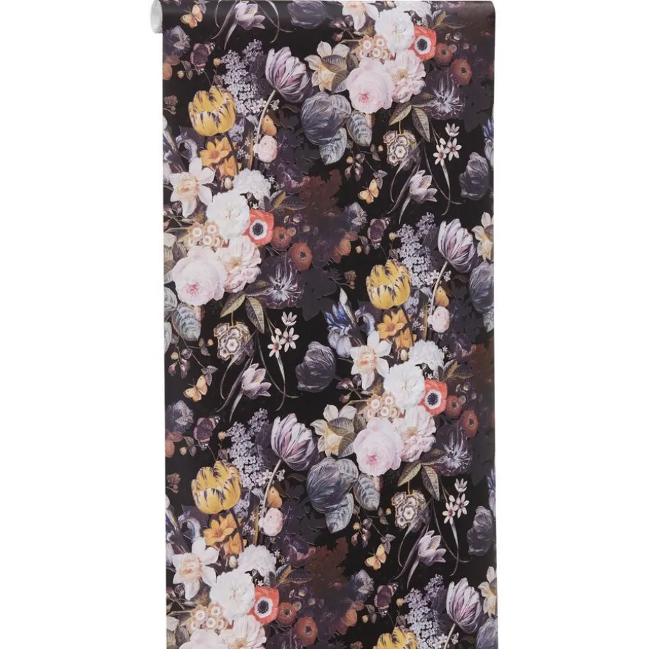 Kwantum Vliesbehang | Behang Beau  Zwart