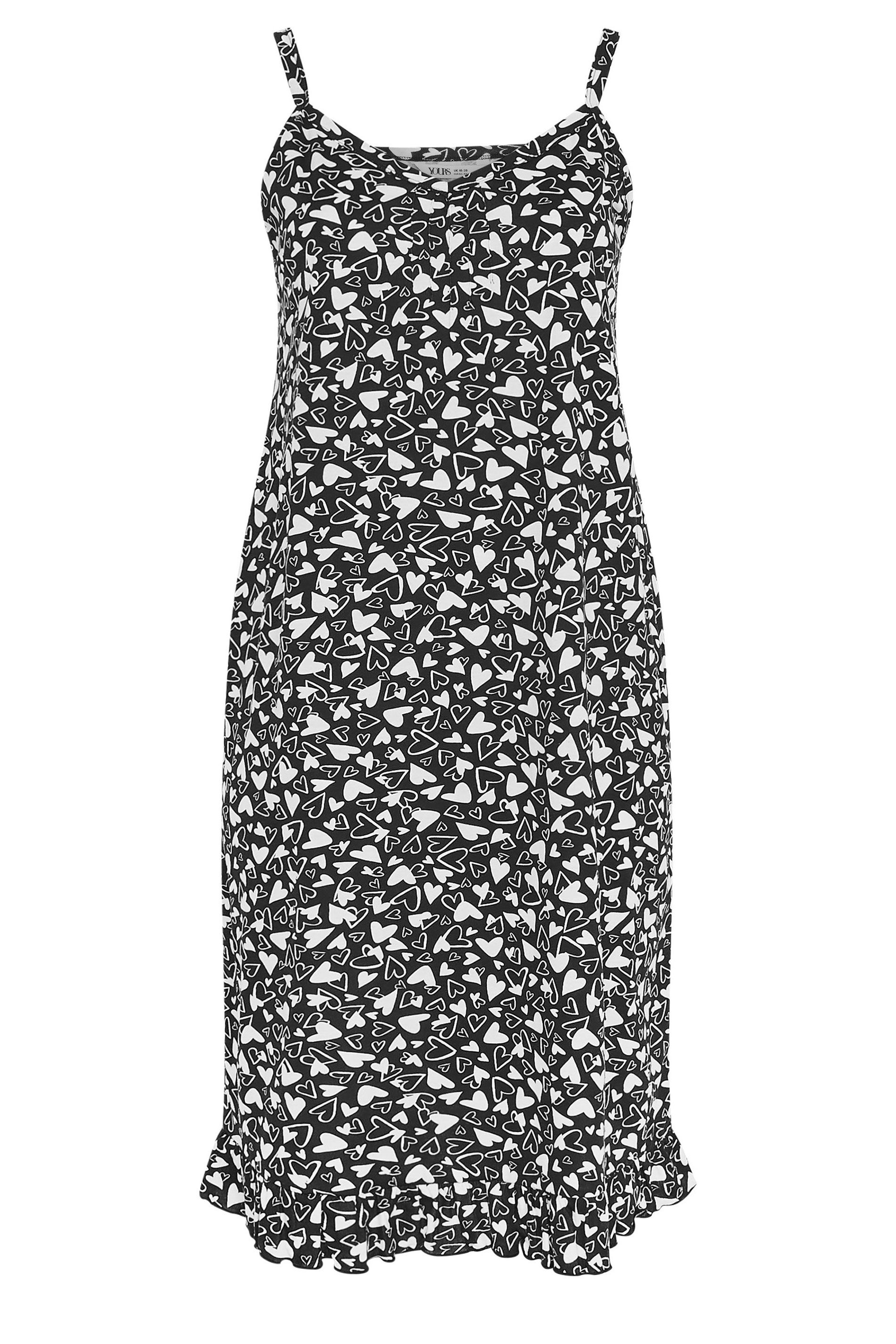 Yours Heart Print Chemise Nightdress